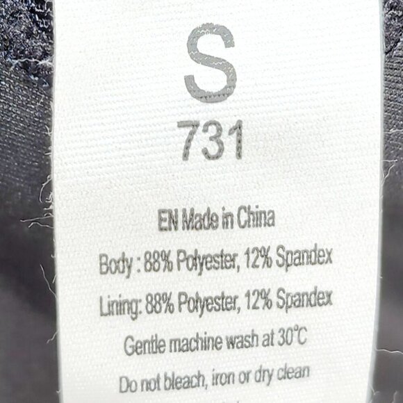 Black Crossback Athletic Tennis Dress With Adjustable Straps Flared Skirt Size S - Picture 3 of 12